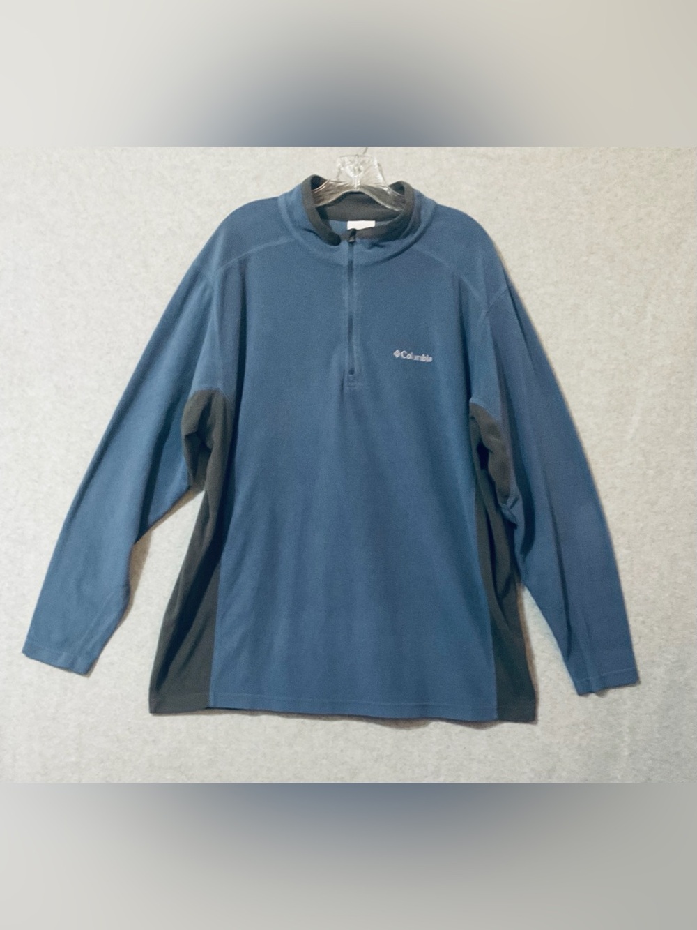 Columbia Men's Slate Blue l Quarter-Zip Fleece SZ XXL